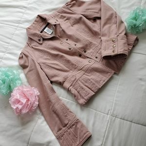 Marc Jacob's denim military style jacket sz 8